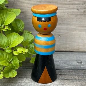 Vintage Wood Sailor Toy